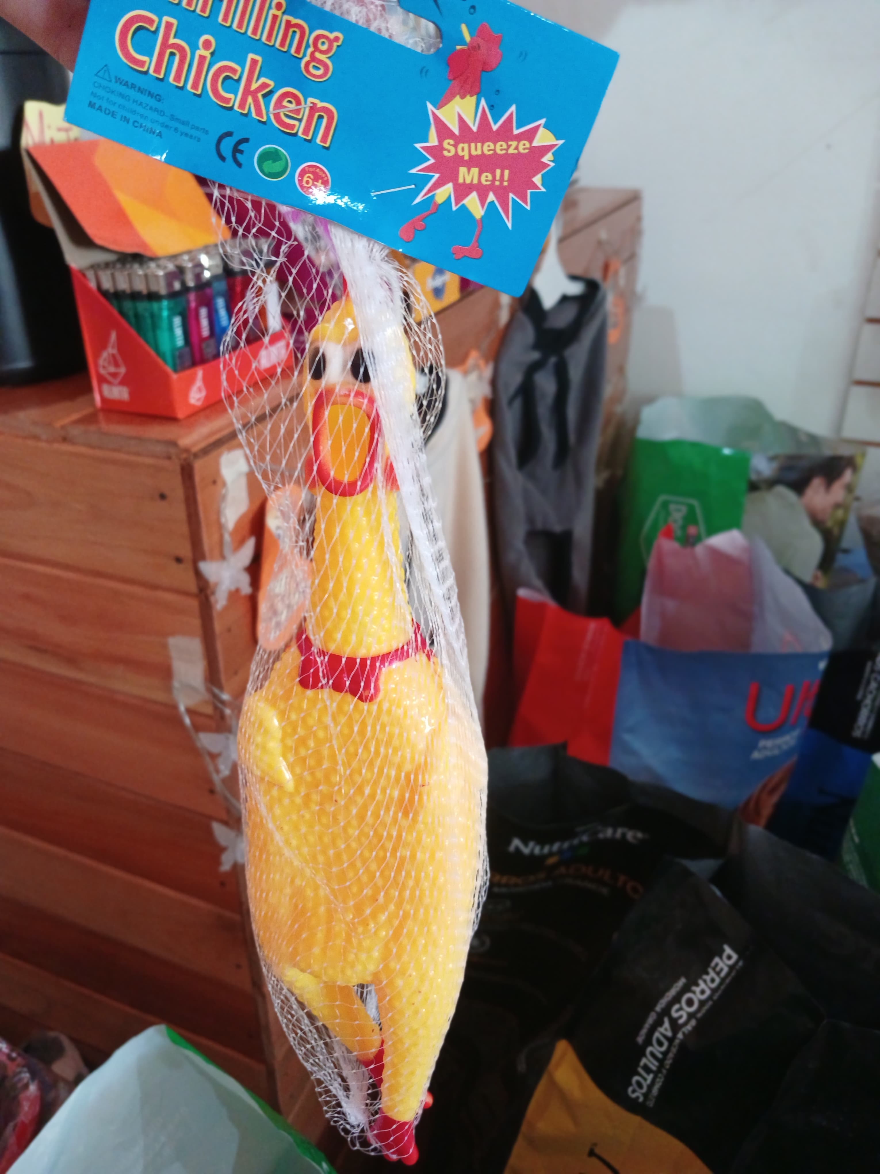 Gallina mediana con chifle